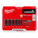 Milwaukee 49-66-5125 Shockwave Lineman's 10PC 2 IN 1 12PT Socket Set - 2