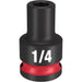 Milwaukee 49-66-6100 SHOCKWAVE Impact Duty™  3/8" Drive 1/4" Standard 6 Point Socket