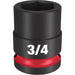 Milwaukee 49-66-6206 SHOCKWAVE Impact Duty™  1/2"Drive 3/4" Standard 6 Point Socket