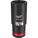 Milwaukee 49-66-6229 SHOCKWAVE Impact Duty™  1/2"Drive 15/16" Deep 6 Point Socket