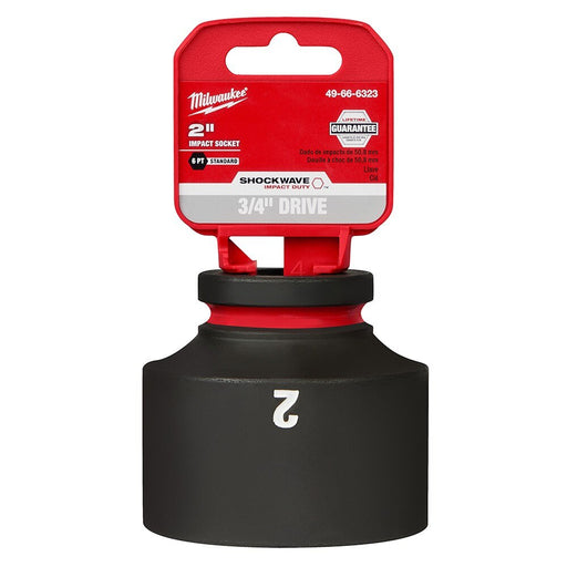Milwaukee 49-66-6323 SHOCKWAVE Impact Duty™  3/4"Drive 2" Standard 6 Point Socket - 2