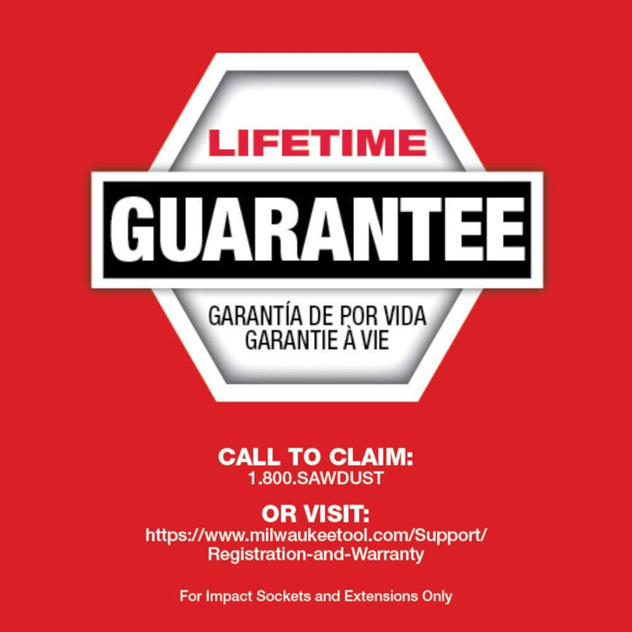 Milwaukee 49-66-6627 SHOCKWAVE Impact Duty 1" Drive 33mm Deep 6 Point Socket - 6