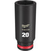 Milwaukee 49-66-6738 SHOCKWAVE Impact Duty™  3/8"Drive 20MM Deep 6 Point Socket