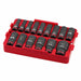 Milwaukee 49-66-6817 Shockwave Impact Duty Socket 1/2" Drive 15-Piece SAE Tray Set