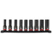 Milwaukee 49-66-7032 SHOCKWAVE 1/2" Drive Metric Deep Well 6 Point Impact Socket Set (9-Piece) - 3