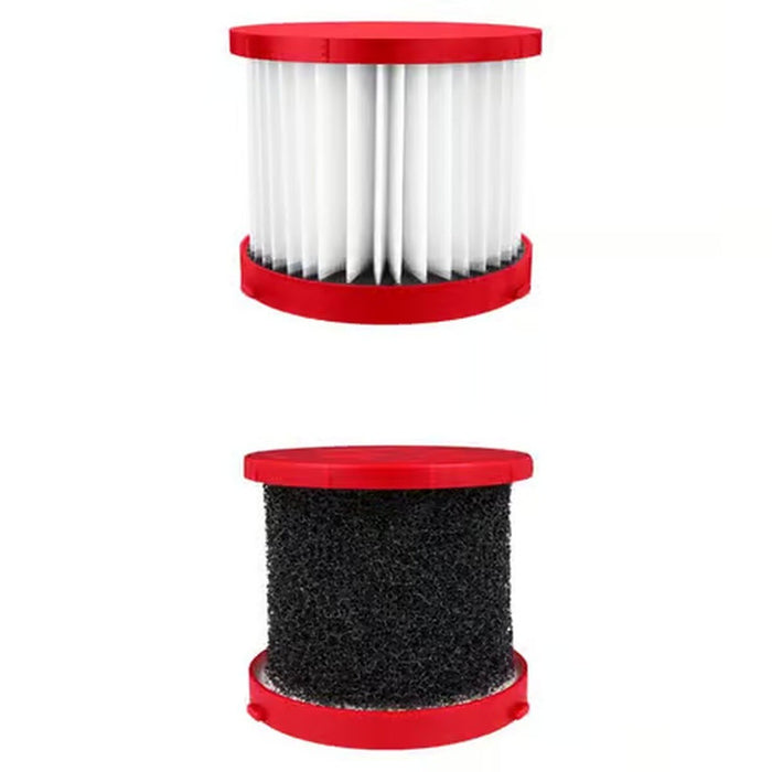 Milwaukee 49-90-1900HW M18 M12 HEPA Wet Dry Vacuum Filter Kit 5.2" x 5.2" x 4.6" (2 Pack)