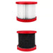 Milwaukee 49-90-1900HW M18 M12 HEPA Wet Dry Vacuum Filter Kit 5.2" x 5.2" x 4.6" (2 Pack)