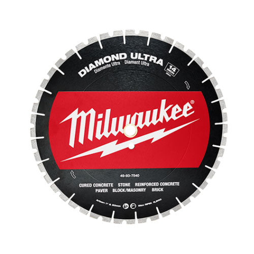 Milwaukee 49-93-7540 14" Diamond Ultra Segmented Blade