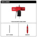 Milwaukee 9568 1 Ton Electric Chain Hoist - 20 ft. - 2
