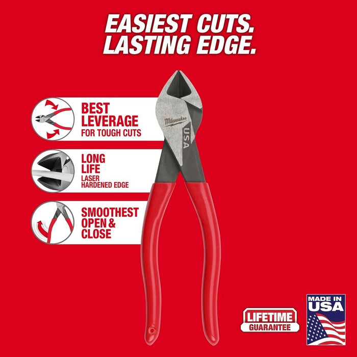 Milwaukee MT507 7" Diagonal Dipped Grip Cutting Pliers (USA) - 2