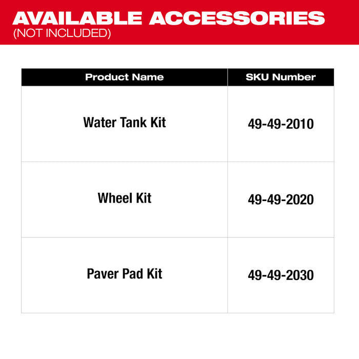 Milwaukee MXF220-2HD MX FUEL Lithium-Ion 20 in. Plate Compactor Kit with (2) FORGE HD12.0 Batteries and (1) MX FUEL Super Charger - 14