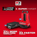 Milwaukee MXF372-2XCB MX FUEL Backpack High Cycle Concrete Vibrator Kit w/ 7' Whip / 1.75" Head - 6