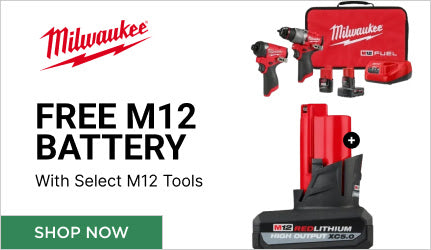 Milwaukee - Free M12 Battery with Select M12 Tool