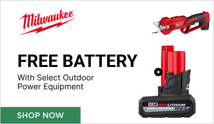 Milwaukee - Free Battery with Select OPE Purchase