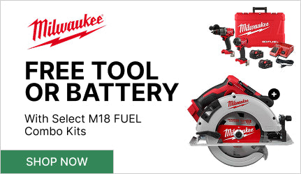 DC grid - Milwaukee Free Tool or Battery with Select M18 FUEL Combo Kits (PROM-891)