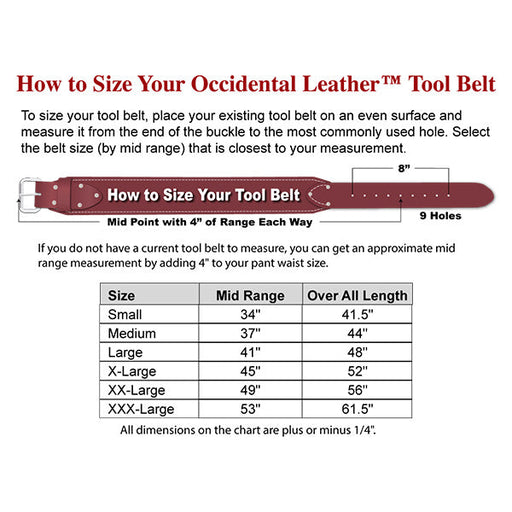 Occidental Leather 5005 LG Belt Liner with Sheepskin - 2