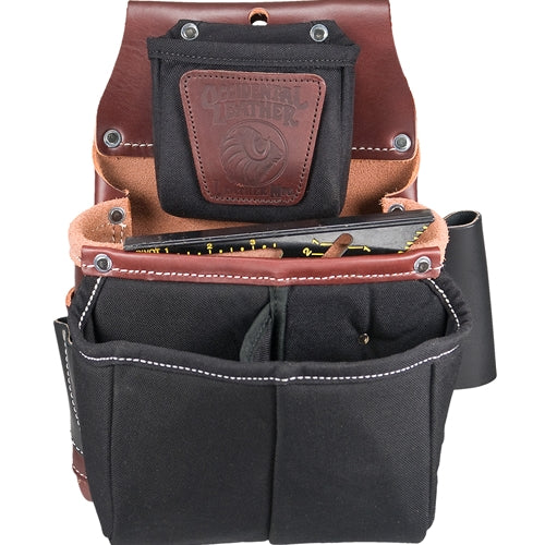 Occidental Leather 5564 Belt-Worn Fastener Bag with Divided Nylon Double Bag