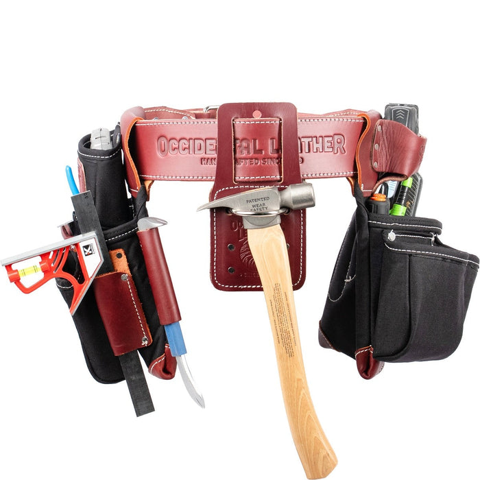 Occidental Leather B8080DBM Medium Black OxyLights Framer Set with Double Outer Bags - 2