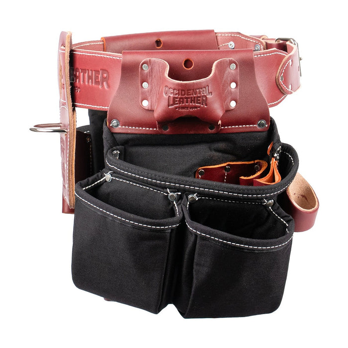 Occidental Leather B8080DBM Medium Black OxyLights Framer Set with Double Outer Bags - 5