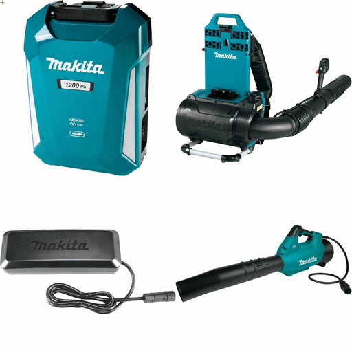 Makita PDC1200 Power Supply Kit W/ Backpack Blower, Charger and FREE Blower