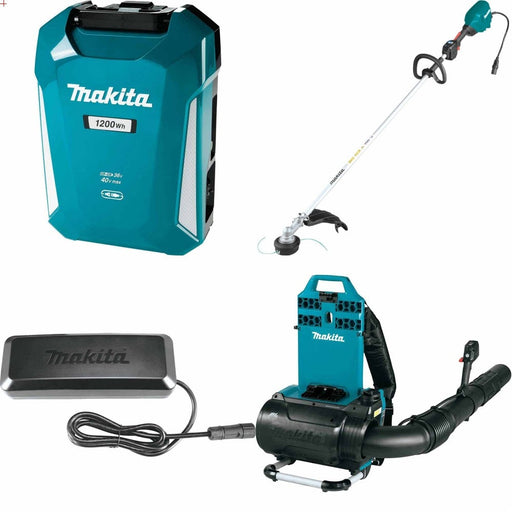 Makita PDC1200 ConnectX Power Supply Kit W/ FREE DC4001 Charger and FREE CBU02 Backpack Blower