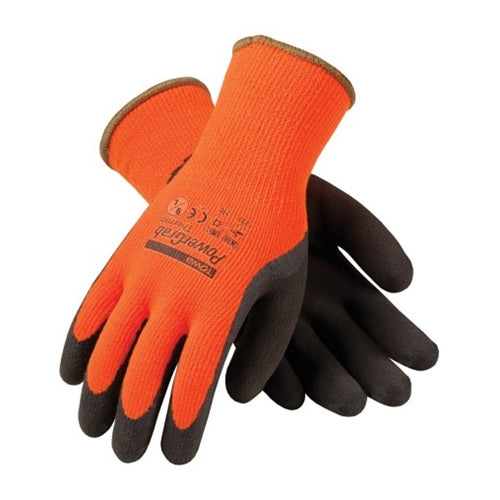 PIP 41-1400/L Hi-Viz Acrylic Thermal Glove with Latex MicroFinish, Large - 2