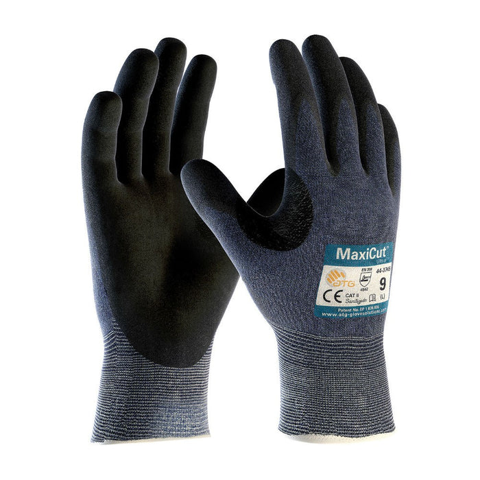 PIP 44-3745/XL MaxiCut Ultra Seamless Knit A3 Nitrile Coated Micro Foam Grip on Palm & Fingers - Touchscreen - Extra Large