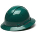 Pyramex HP54135 Hard Hat - Green-Ridgeline Full Brim 4 Pt Ratchet Suspension