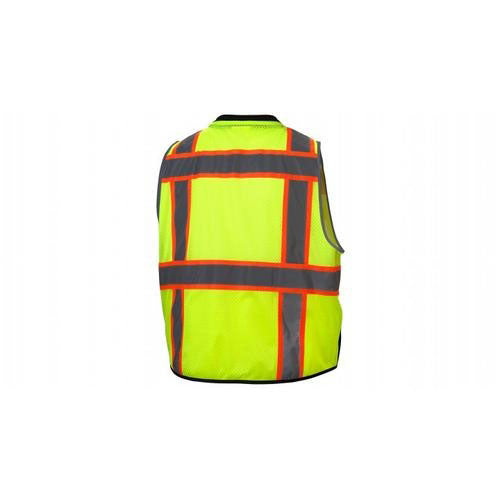 Pyramex RVZ4410BL Safety Vest - Hi-Vis Lime - Size Large - 2