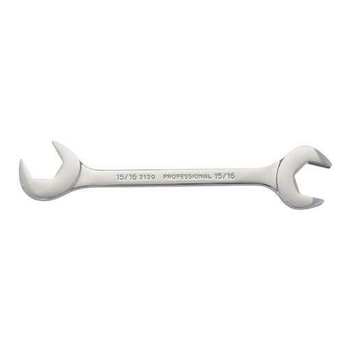 Proto J3130 Full Polish Finish SAE 15/16" Double Open End Wrench, 8-3/4"