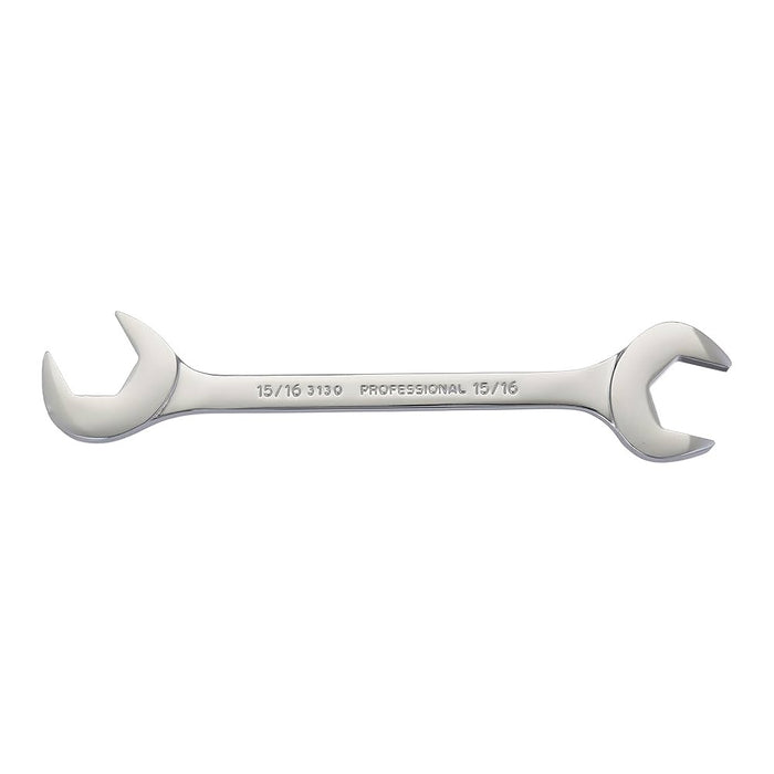 Proto J3130 Full Polish Finish SAE 15/16" Double Open End Wrench, 8-3/4"