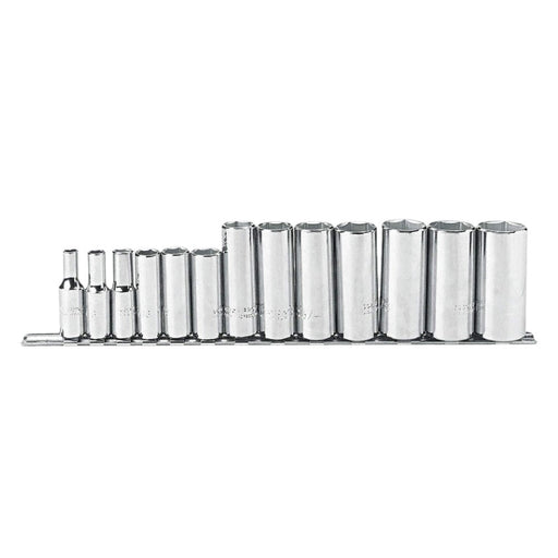 Proto J52114 3/8 Drive 13 Pc. Deep Socket Set - 6 Point