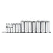 Proto J52114 3/8 Drive 13 Pc. Deep Socket Set - 6 Point