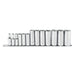 Proto J52114 3/8 Drive 13 Pc. Deep Socket Set - 6 Point