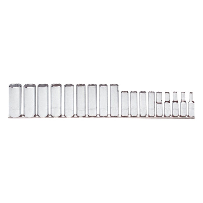 Proto J52203 18-Pieces 3/8" Drive Metric Chrome Socket Set