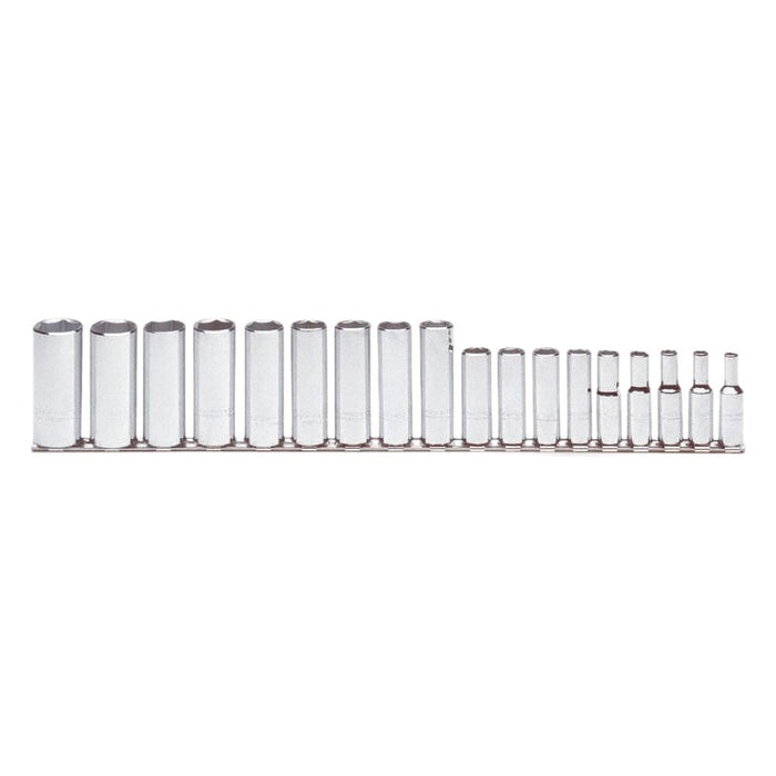 Proto J52203 18-Pieces 3/8" Drive Metric Chrome Socket Set