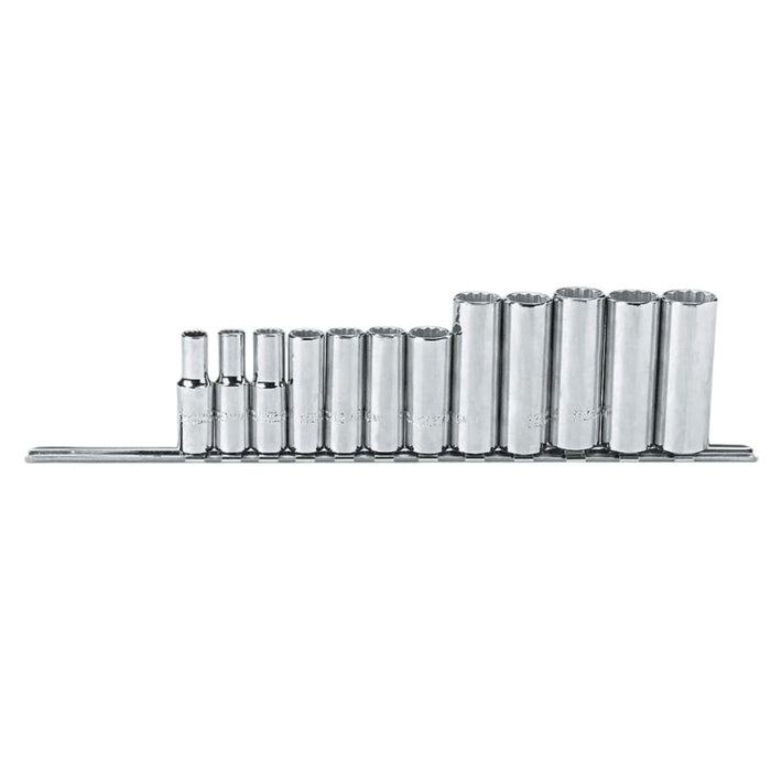 Proto J52209 3/8 Drive 12 Pc. Metric Deep Socket Set - 12 Point