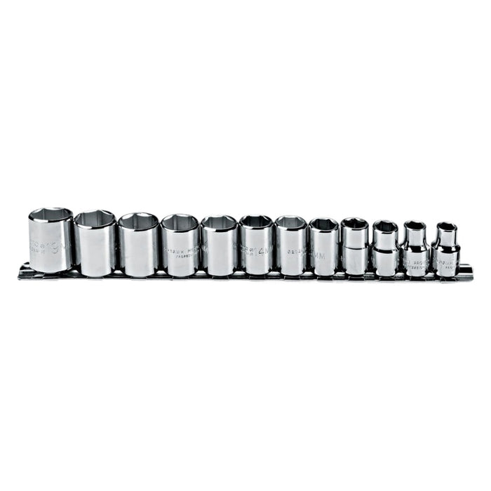 Proto J52212 3/8 Drive 12 Pc. Metric Socket Set - 6 Point