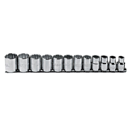 Proto J52216 3/8 Drive 12 Pc. Metric Socket Set - 12 Point