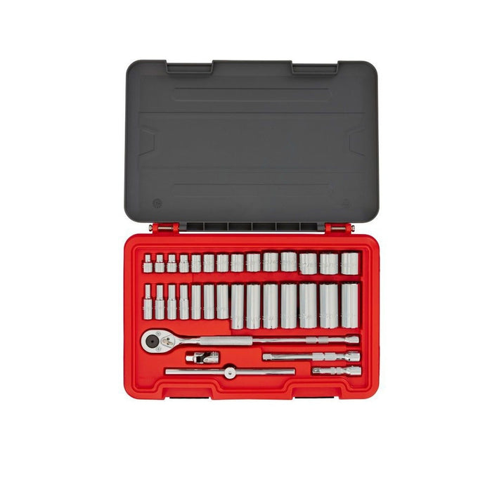 Proto J52363S 3/8" Drive SAE and Metric 6 Point Socket Set (63 Piece)
