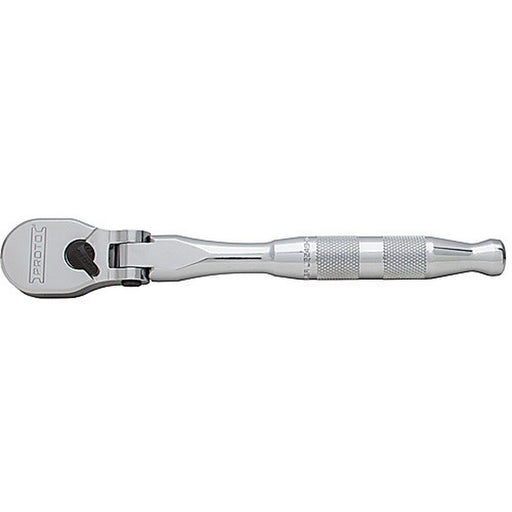 Proto J5249HTCF 3/8" Drive Flex Head 90-Tooth Pear Head Ratchet Full Polish 7"