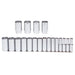 Proto J54101 1/2 Drive 19 Pc. Deep Socket Set - 6 Point