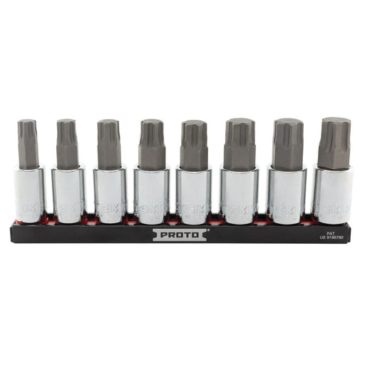 Proto J5441R8MM 1/2" Drive Advanced Hex Bit Socket Set Metric 11-19 mm (8 Piece Set)
