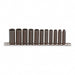 Proto J69212 1/4" Drive 6-Point Metric Deep Impact Socket Set (11 Piece)