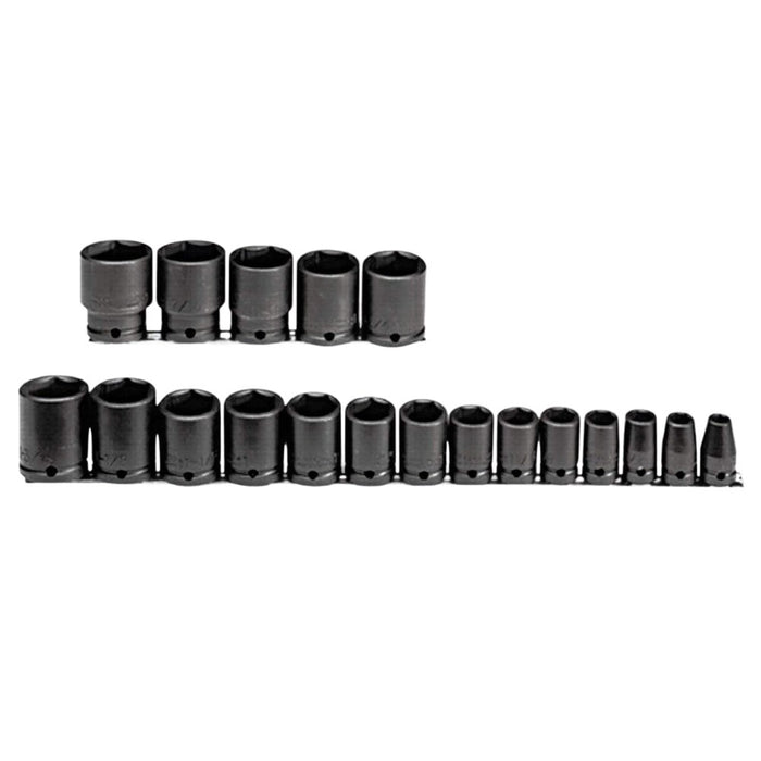 Proto J74106 1/2" DRIVE 19 PIECE IMPACT SOCKET SET - 6 POINT