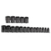 Proto J74106 1/2" DRIVE 19 PIECE IMPACT SOCKET SET - 6 POINT