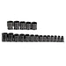 Proto J74106 1/2" DRIVE 19 PIECE IMPACT SOCKET SET - 6 POINT
