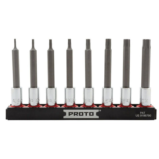 Proto J7440R8MM 1/4" Drive Metric Hex Bit Socket Set (8 Piece)
