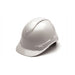 Pyramex HP44116SV Hard Hat, Vented, Ratchet Cap Style, Shiny White Graphite