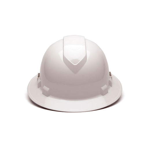 Pyramex HP54110V Ridgeline Full Brim Hard Hat, White, 4-Point Ratchet - 2